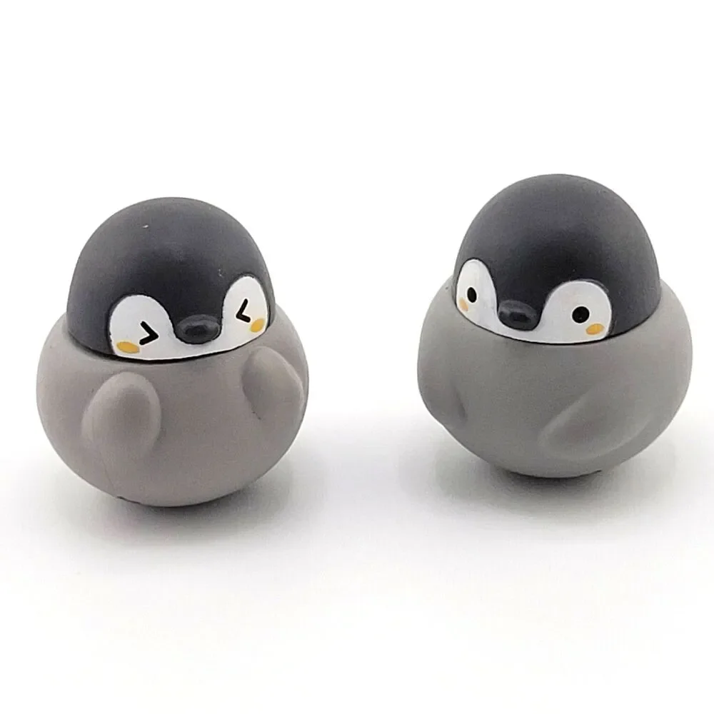 Koupen-chan - Kitan Club Gray Roly-Poly Mini Figure Lot of 2